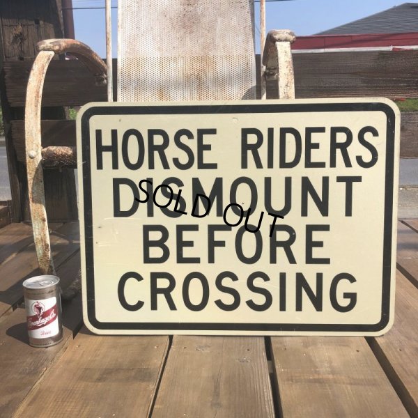 画像1: Vintage Road Sign HORSE RIDERS (B448) 