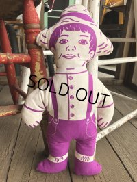 Vintage Advertising Pillow Doll  Farmer (B075)