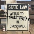 Vintage Road Sign STATE LAW (B454) 