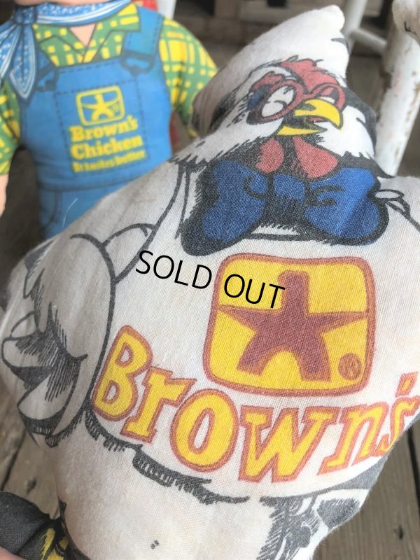 画像3: Vintage Advertising Pillow Doll  Brown's Chicken (B070)