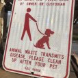 画像3: Vintage Road Sign PETS PROHIBITED (B452)  (3)