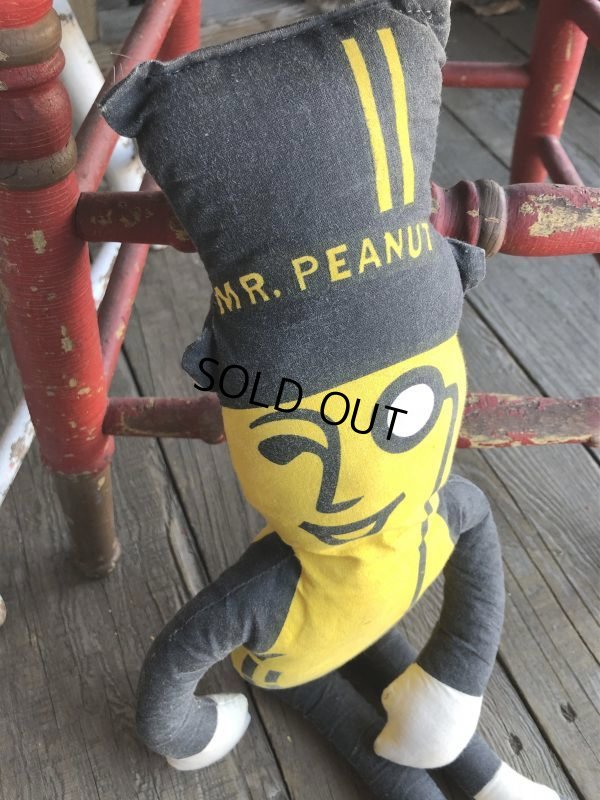 画像2: Vintage Advertising Pillow Doll Mr Peanut (B110)