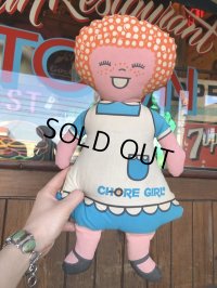Vintage Advertising Pillow Doll Chore Girl (B107)