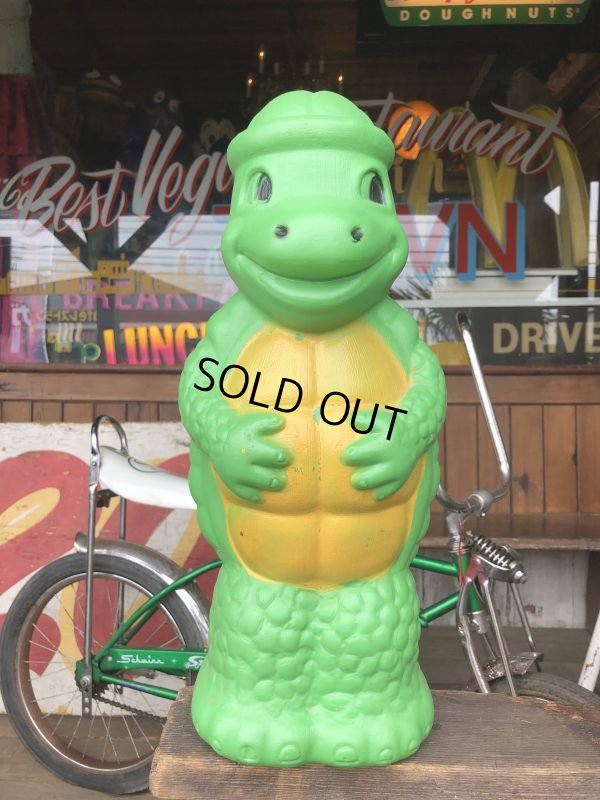 画像1: Vintage Turtle Plastic Blow Mold Bank (B451)