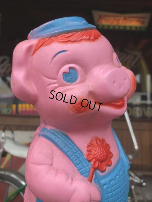 画像6: Vintage PIG Plastic Mold Piggy Bank (S491)