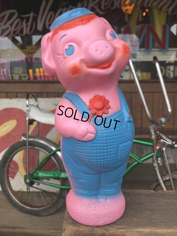 画像1: Vintage PIG Plastic Mold Piggy Bank (S491)