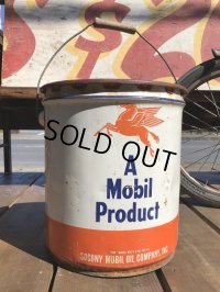 Vintage Mobil 5GL Motor Gas/Oil Can (S916)