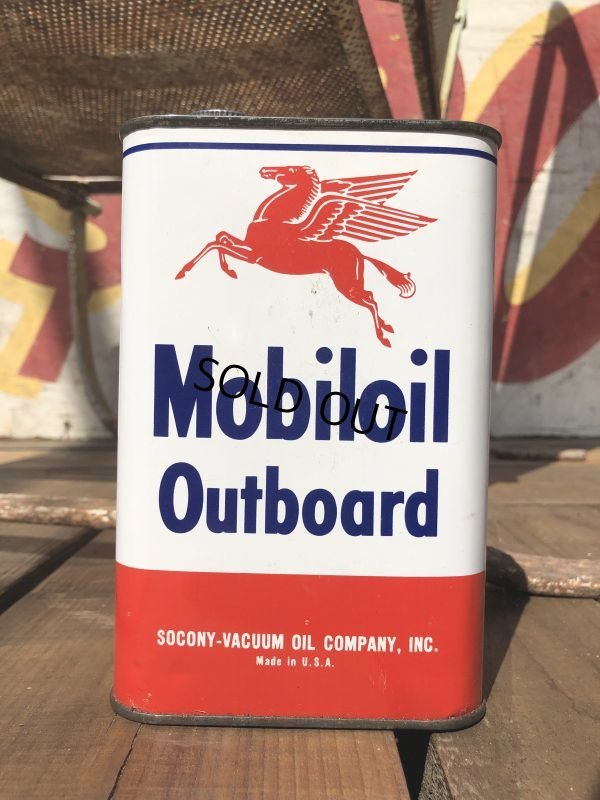 画像1: Vintage Mobiloil Outboard Can (B457)