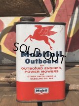 Vintage Mobiloil Outboard Can (B458)