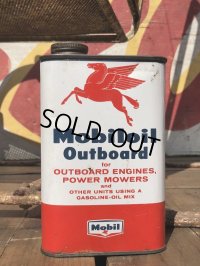 Vintage Mobiloil Outboard Can (B458)