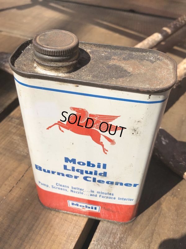 画像5: Vintage Mobil Liquid Burner Cleaner Can (B455)
