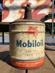 画像1: Vintage Mobil 5GL Motor Gas/Oil Can (S917)  (1)