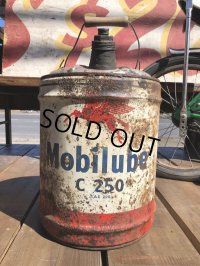 Vintage Mobil 5GL Motor Gas/Oil Can (B452) 