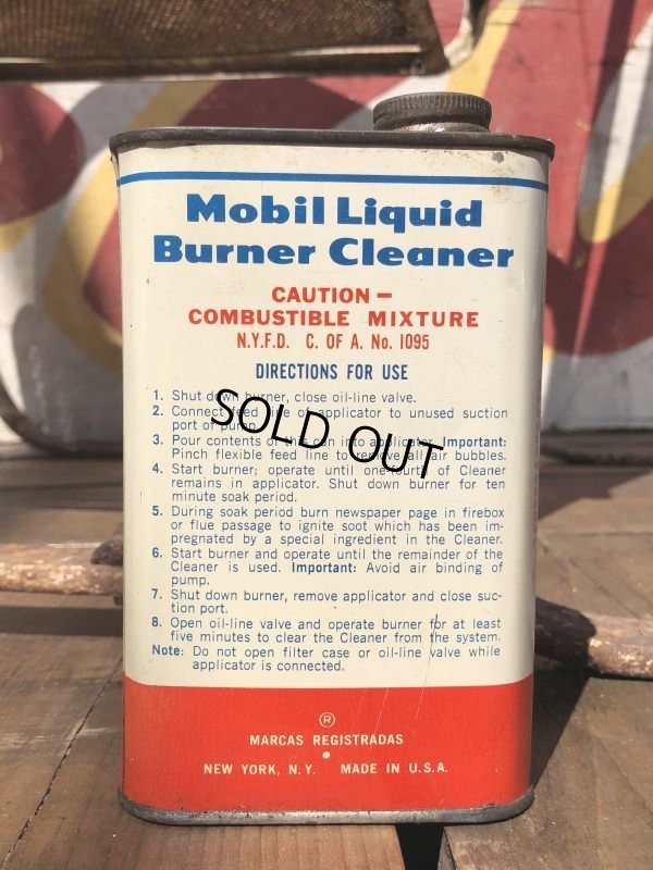 画像3: Vintage Mobil Liquid Burner Cleaner Can (B455)