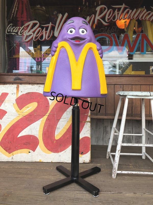 画像1: Vintage Mcdonald's Playland Chair Grimace (B460）