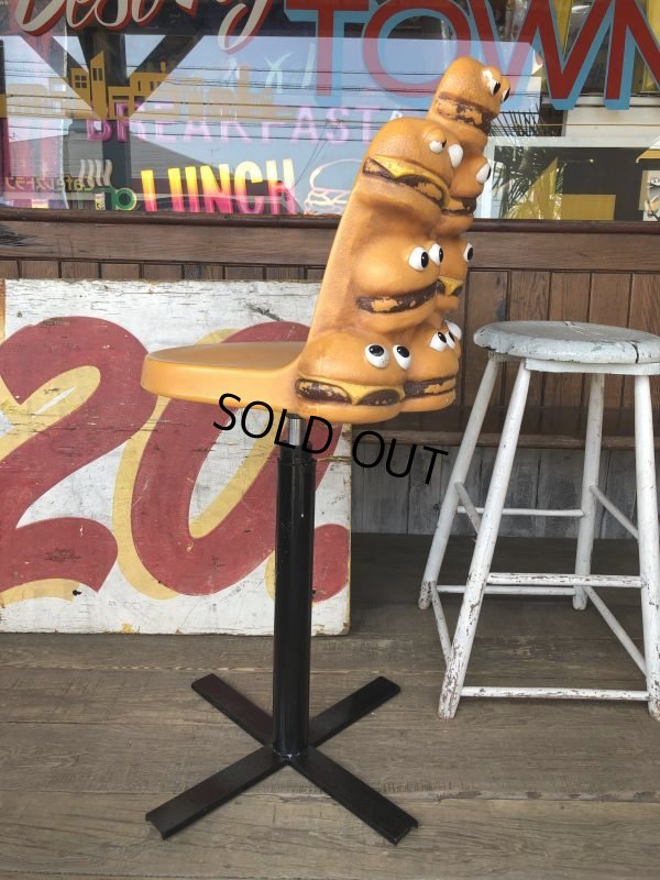 画像4: Vintage Mcdonald's Playland Chair Hamburger & Cheeseburger (B461)