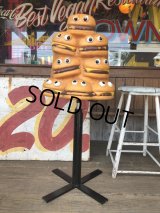 Vintage Mcdonald's Playland Chair Hamburger & Cheeseburger (B461）