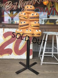 Vintage Mcdonald's Playland Chair Hamburger & Cheeseburger (B461）