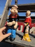 画像10: 70s Vintage Clubmates Popeye & Olive Rubber Doll Set (B468)