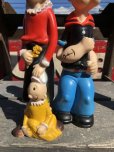 画像3: 70s Vintage Clubmates Popeye & Olive Rubber Doll Set (B468)