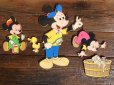 画像2: Vintage Dolly Toy Pin Ups Wall Decor Mickey &  Morty , Ferdie Complete Set (B483) (2)