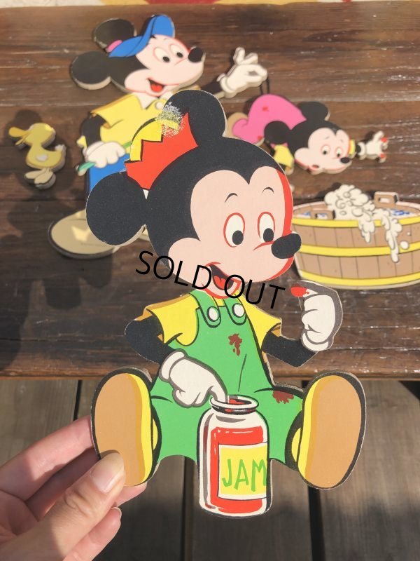 画像1: Vintage Dolly Toy Pin Ups Wall Decor Mickey &  Morty , Ferdie Complete Set (B483)