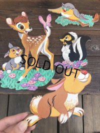 Vintage Dolly Toy Pin Ups Wall Decor Bambi Complete Set (B482)
