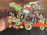 Vintage Dolly Toy Pin Ups Wall Decor Casey Jr. Circus Train Complete Set (B484)