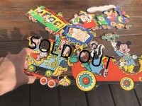 Vintage Dolly Toy Pin Ups Wall Decor Casey Jr. Circus Train Complete Set (B484)