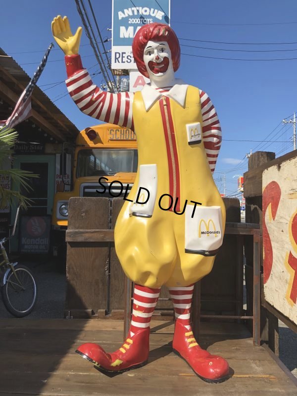 画像1: Vintage Ronald McDonald Store Display Life Size Statue  (B484)