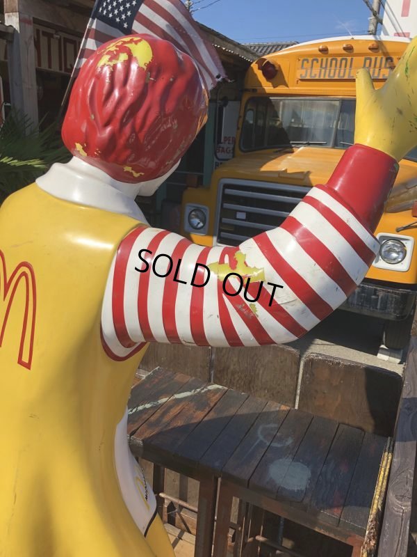 画像9: Vintage Ronald McDonald Store Display Life Size Statue  (B484)