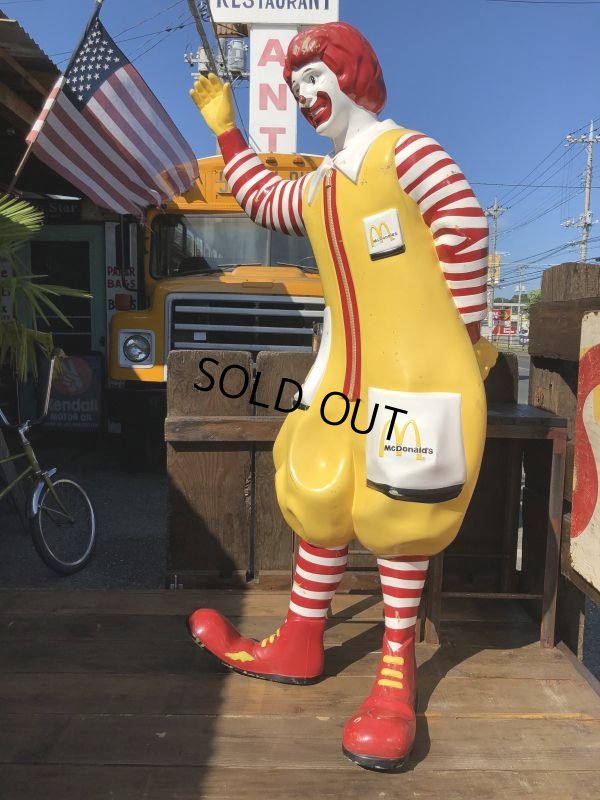 画像13: Vintage Ronald McDonald Store Display Life Size Statue  (B484)