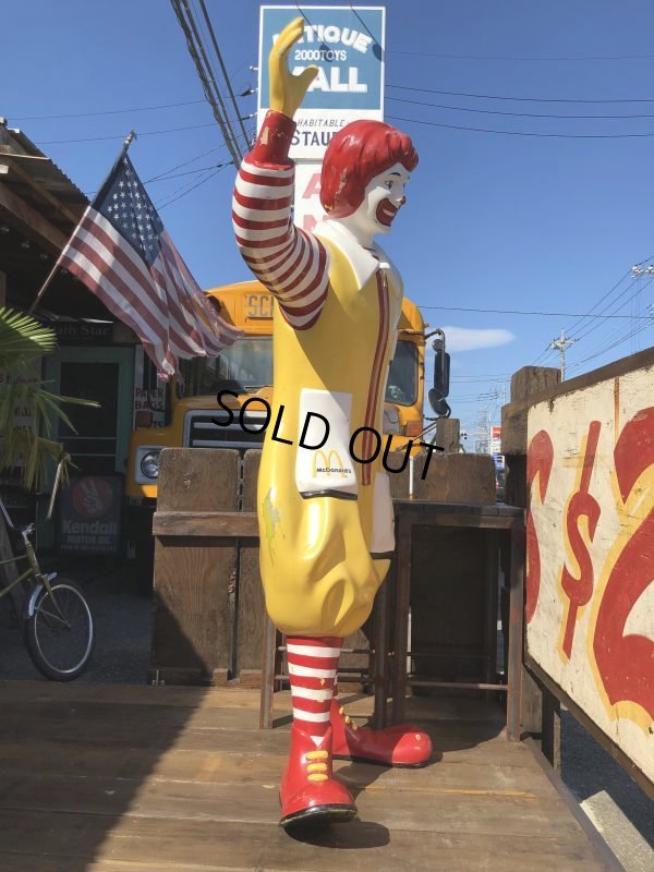 画像7: Vintage Ronald McDonald Store Display Life Size Statue  (B484)