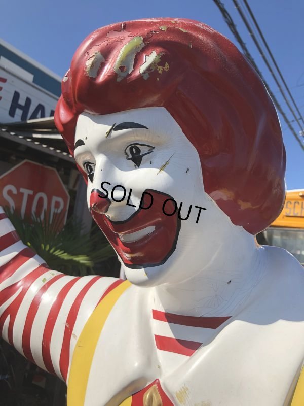 画像3: Vintage Ronald McDonald Store Display Life Size Statue  (B484)