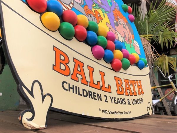 画像3: 【店舗引き取り限定】 90s ShowBiz Pizza Place BABY BALL BATH GAME Original Store Display (B486)