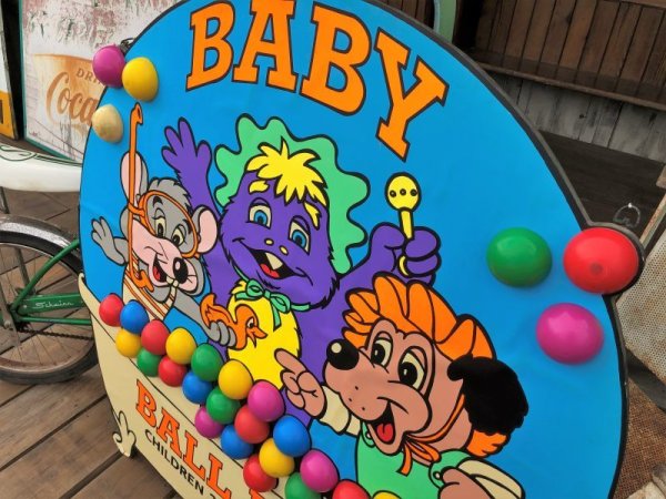 画像13: 【店舗引き取り限定】 90s ShowBiz Pizza Place BABY BALL BATH GAME Original Store Display (B486)