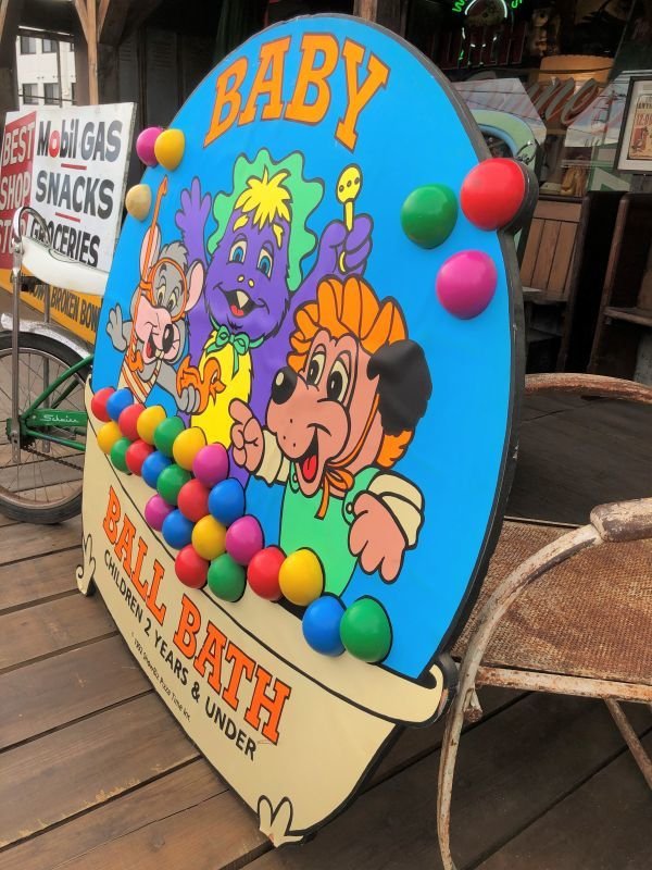 画像5: 【店舗引き取り限定】 90s ShowBiz Pizza Place BABY BALL BATH GAME Original Store Display (B486)