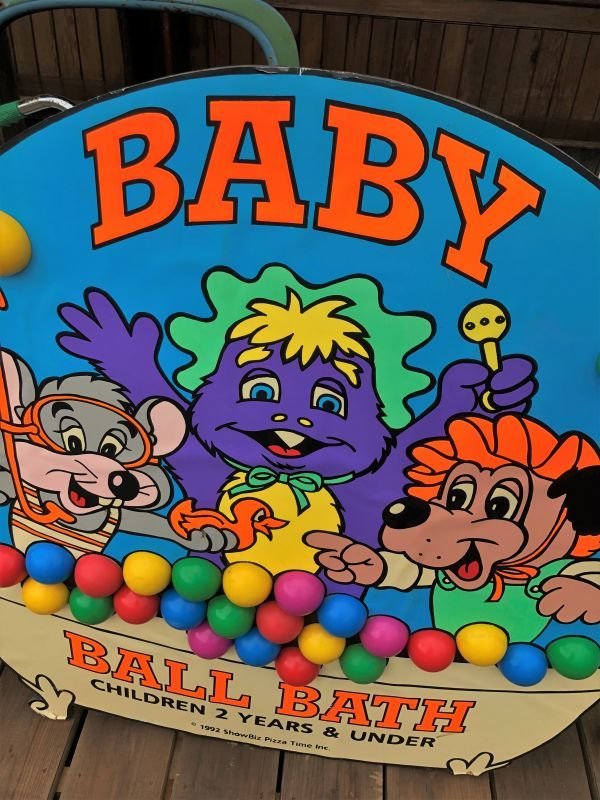 画像15: 【店舗引き取り限定】 90s ShowBiz Pizza Place BABY BALL BATH GAME Original Store Display (B486)