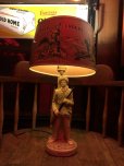 画像1: Vintage 50s Disney DAVY CROCKETT Lamp (B492) (1)