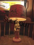 Vintage 50s Disney DAVY CROCKETT Lamp (B492)