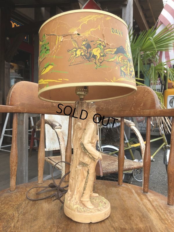 画像5: Vintage 50s Disney DAVY CROCKETT Lamp (B492)