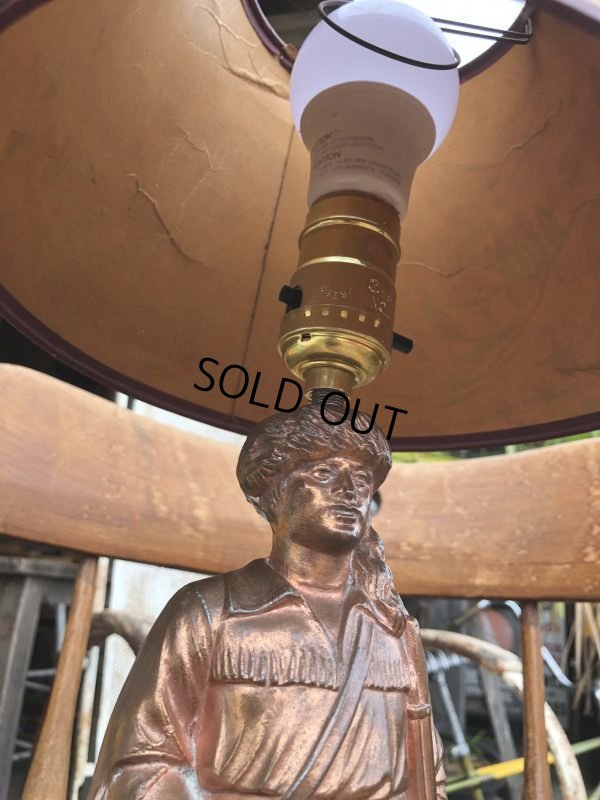 画像14: Vintage 50s Disney DAVY CROCKETT Lamp (B493)