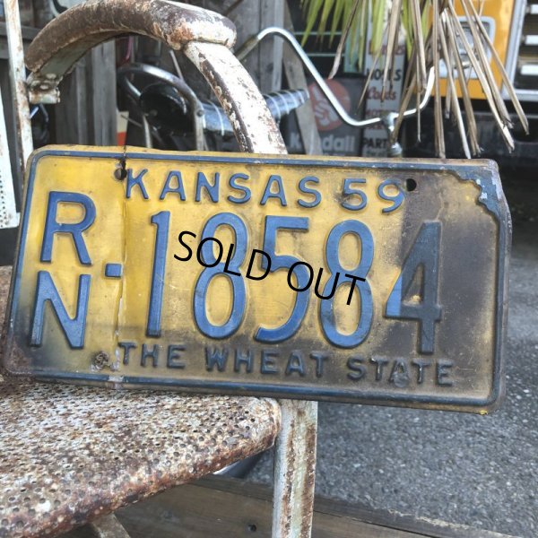 画像1: 50s Vintage License Plates RN 18584 (B527) 