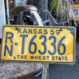 画像1: 50s Vintage License Plates RN T6336 (B529)  (1)