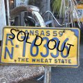 50s Vintage License Plates RN T6336 (B529) 