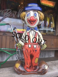 Vintage Two Face Circuc Hobo Clown Ceramic Bank (B533)
