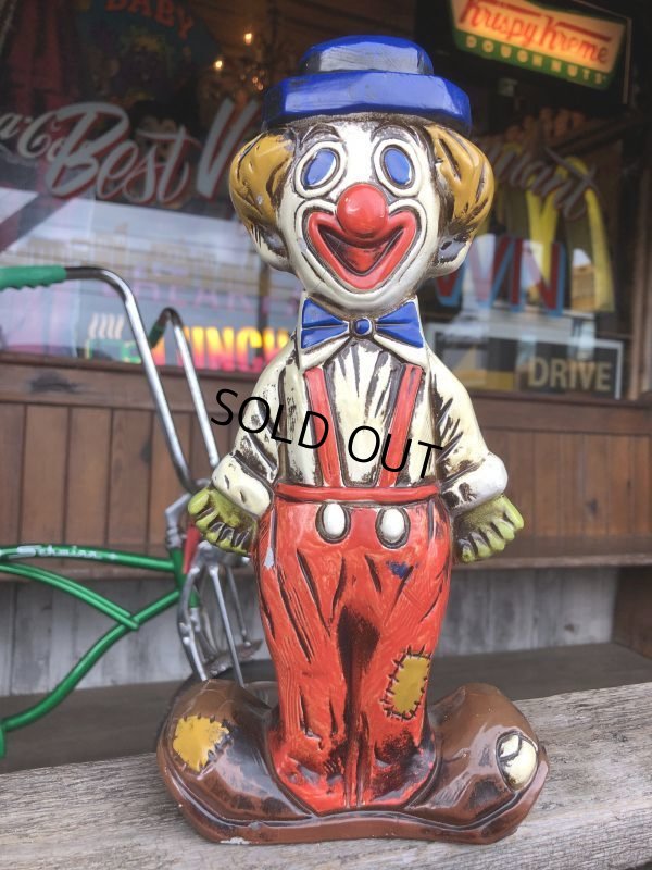 画像1: Vintage Two Face Circuc Hobo Clown Ceramic Bank (B533)