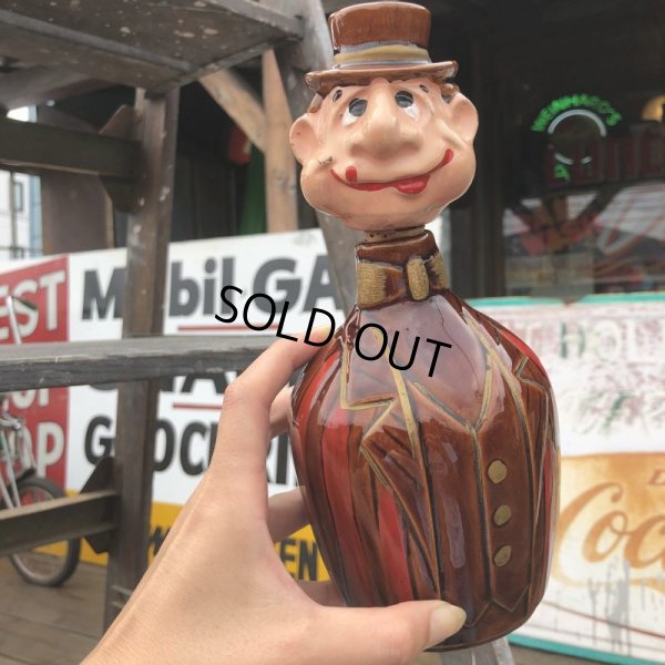 画像10: Vintage Hobo Drunken Man Decanter Bottle (B492)