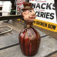 画像2: Vintage Hobo Drunken Man Decanter Bottle (B492) (2)