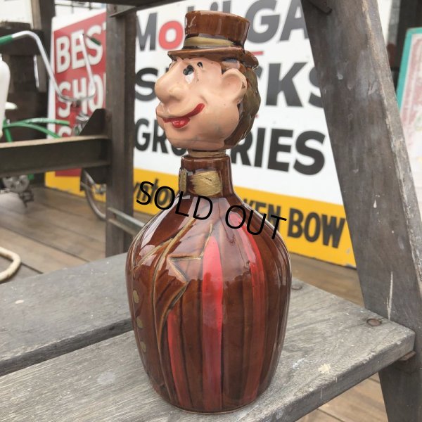 画像4: Vintage Hobo Drunken Man Decanter Bottle (B492)